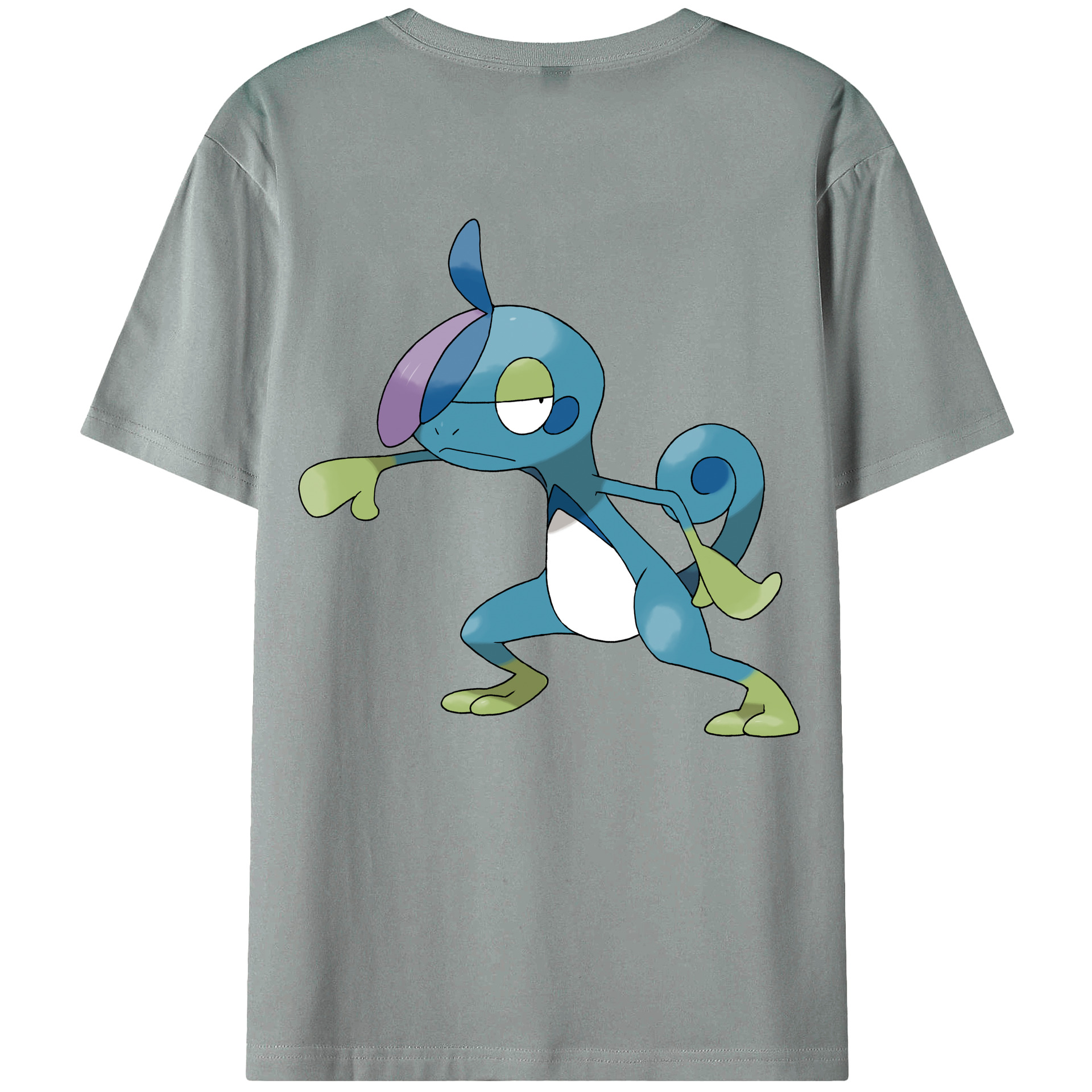 （画像用） ポケットモンスター Pokémon 綿100％ メンズ半袖Tシャツ（バックプリント） 通気性